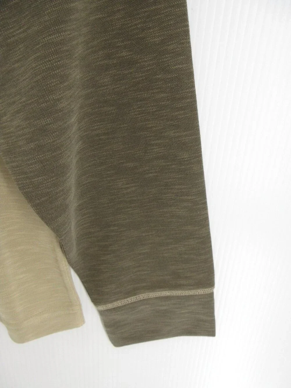 Remington Shirt XXL Green Henley Pullover Colorblock Raglan Knit NEW